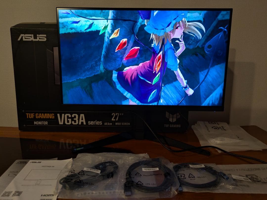 ASUS VG27AQL3A-B 180Hz Fas IPS WQHD モニター