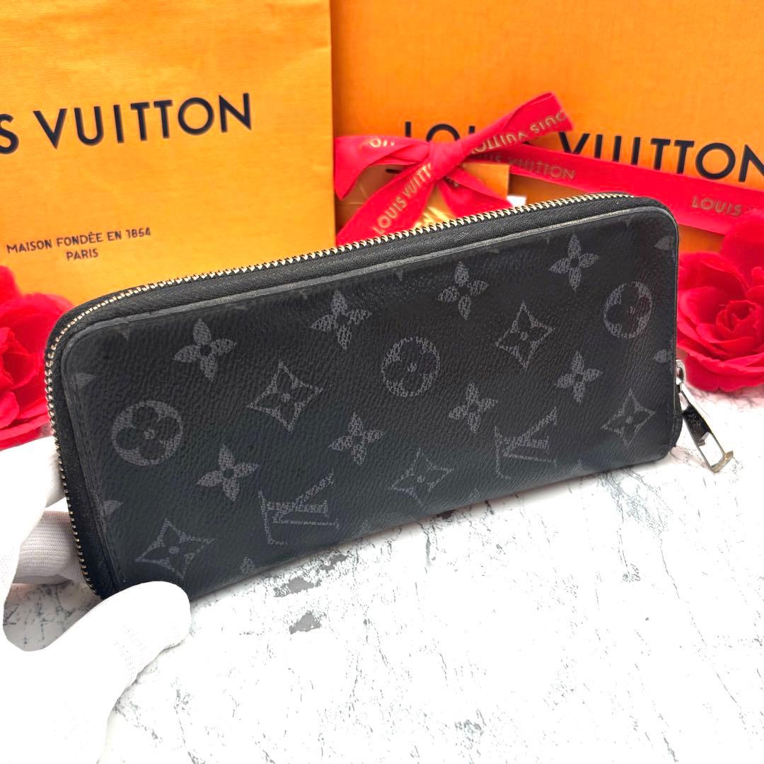 【極美品】 ルイヴィトン モノグラム エクリプス ヴェルティカル 長財布