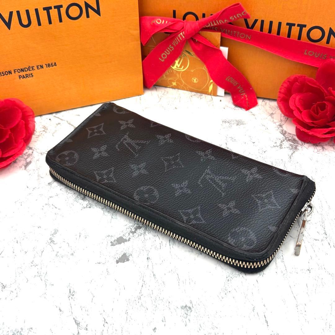 【極美品】 ルイヴィトン モノグラム エクリプス ヴェルティカル 長財布