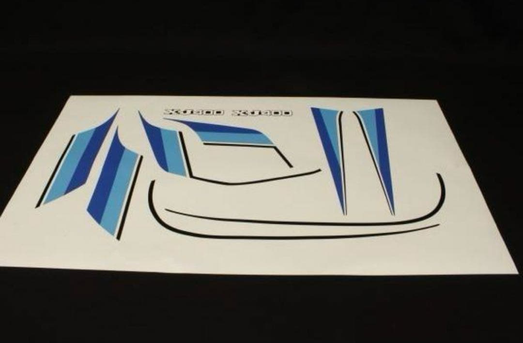 XJ400 純正タイプ ラインステッカーセット 新品 シルバー