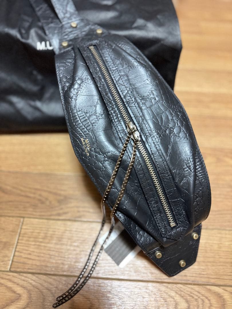 M.U.L. エムユーエル パッチワーク型押し キャンディバッグ