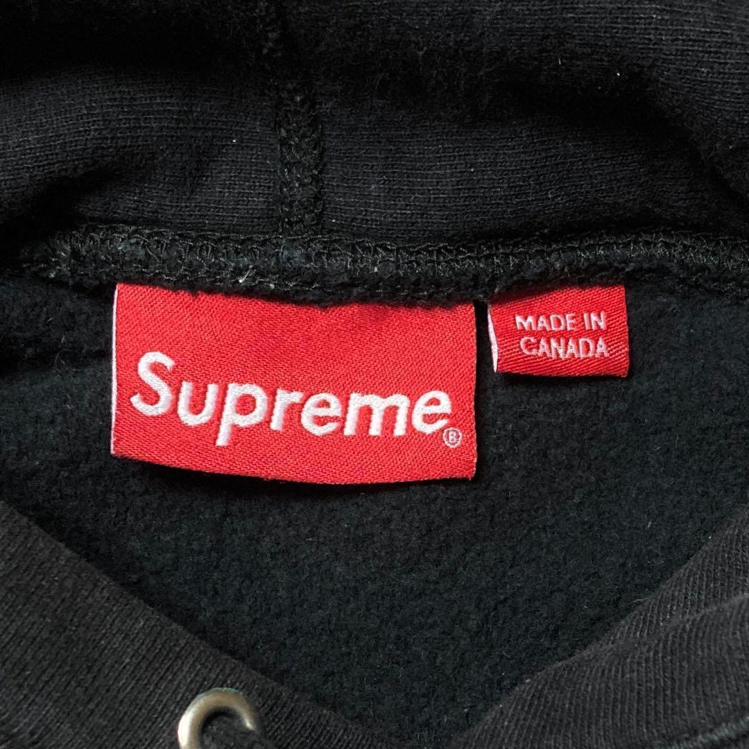 【カナダ製】シュプリーム⭐️Sロゴ刺繍　パーカー　正規品鑑定済　L相当　入手困難