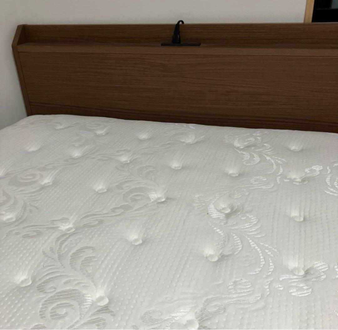 ニトリセミダブルマットレスNスリープH-CRベッドフレーム付き