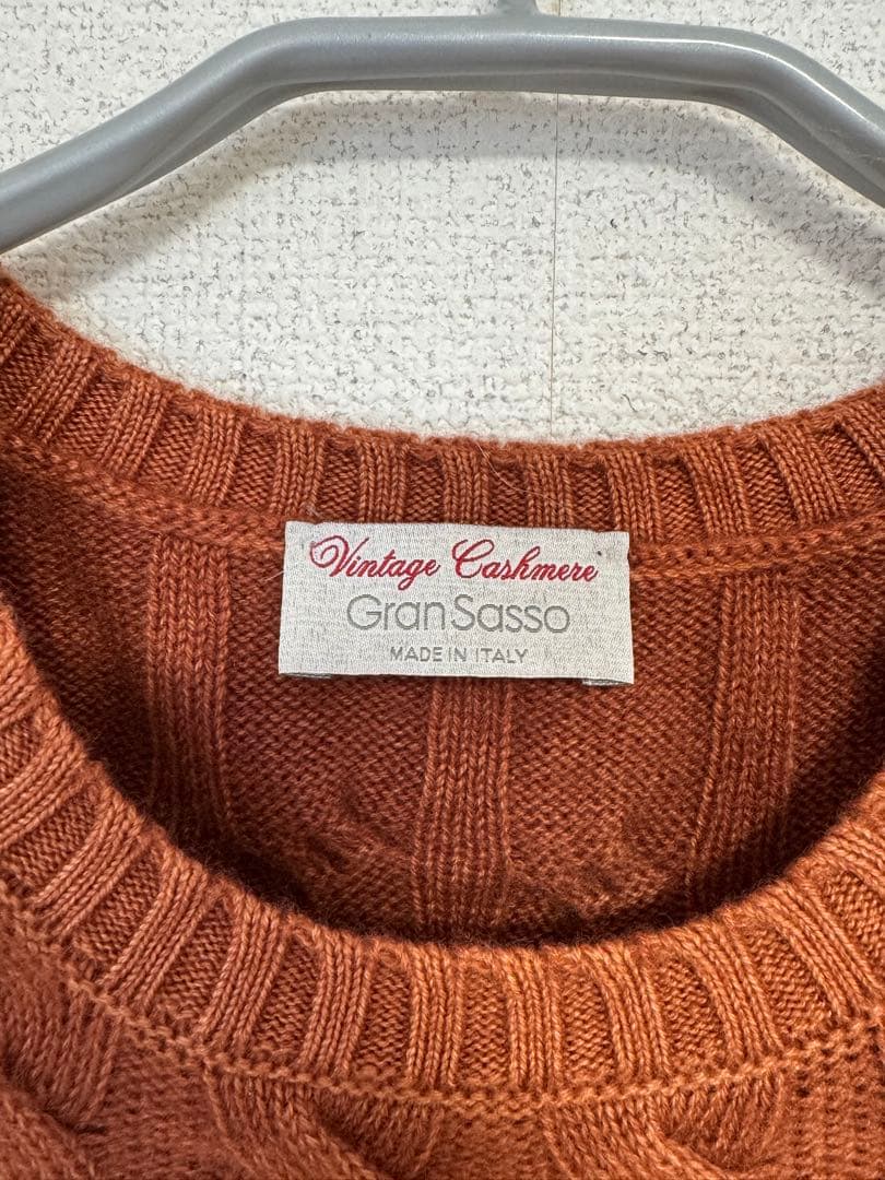 Gran Sasso カシミヤニット ケーブル編み イタリア製