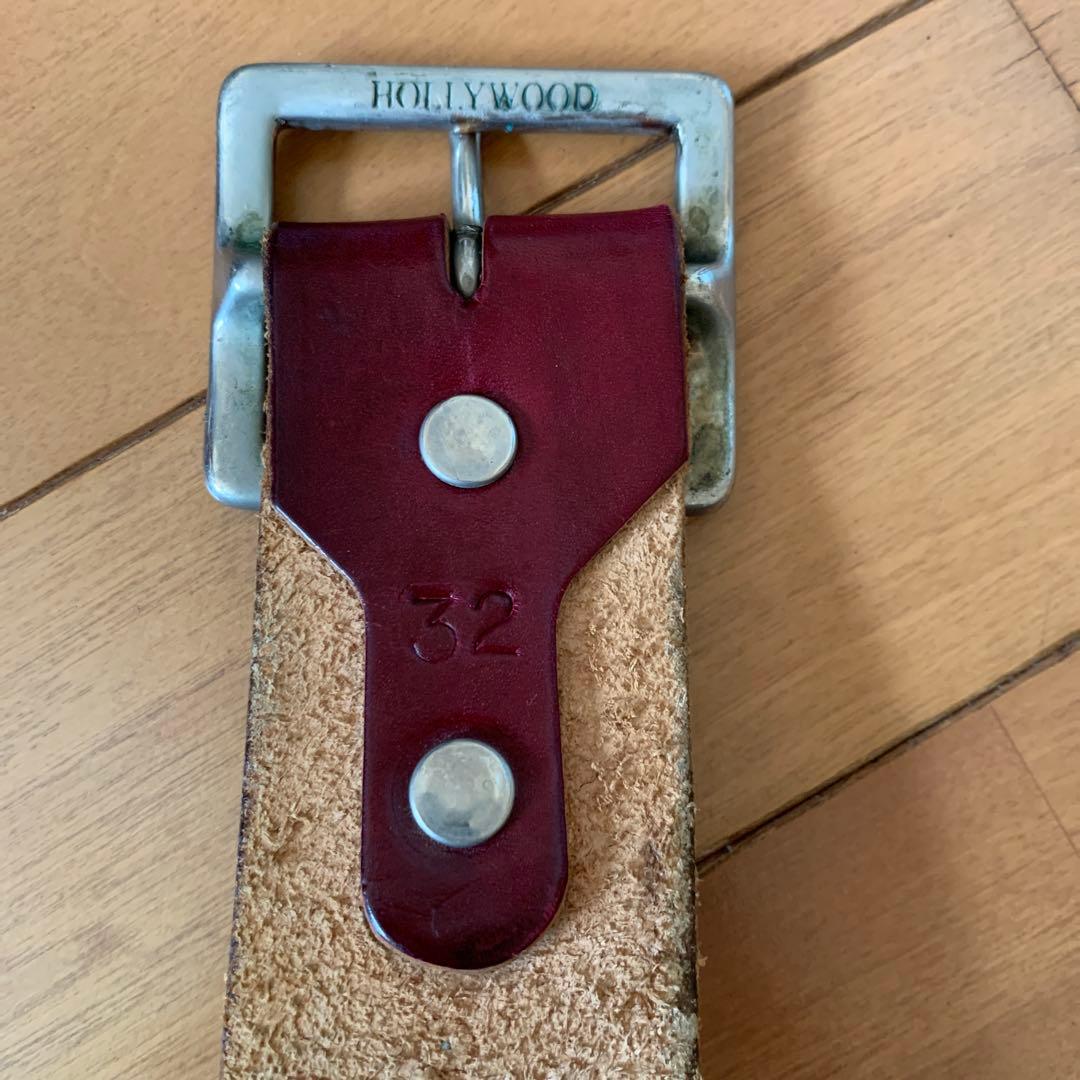 HTCバーガンディ装飾ベルト 32インチ