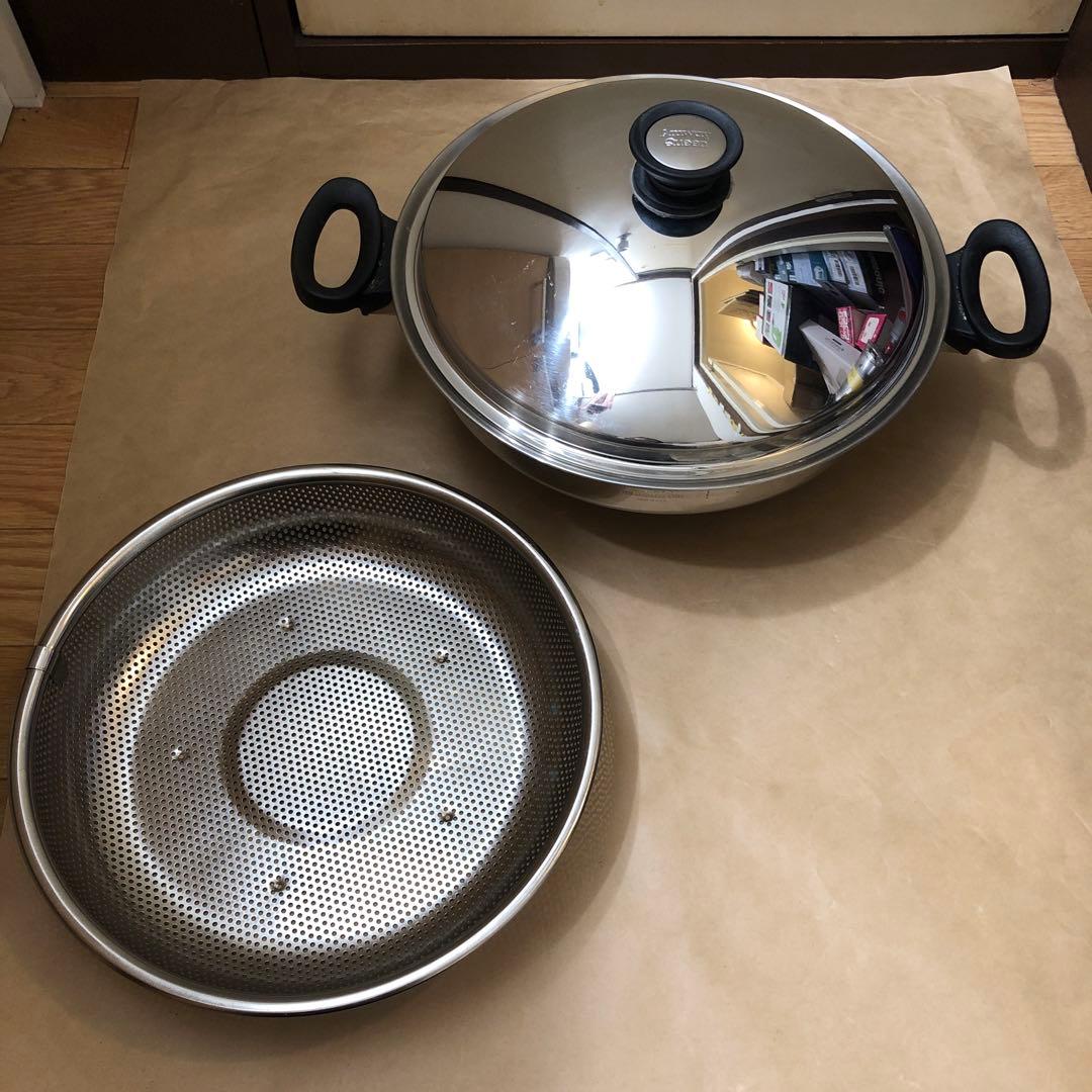 Amway アムウェイ　クィーンクックウェア ウォック 中華鍋 両手鍋