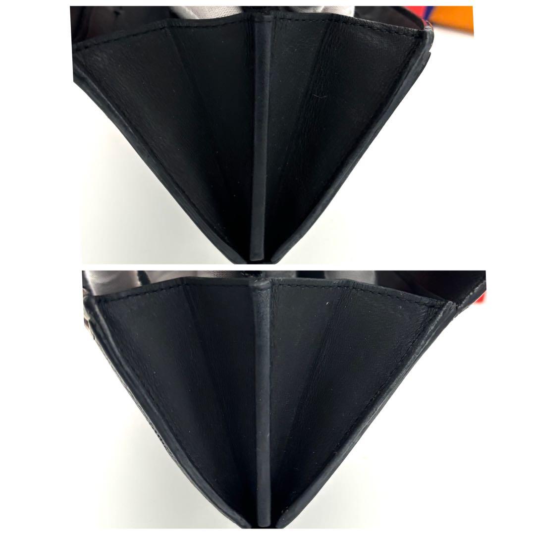 ☆美品☆箱付☆ルイヴィトン 長財布 モノグラムマヒナ ポルトフォイユイリス 黒