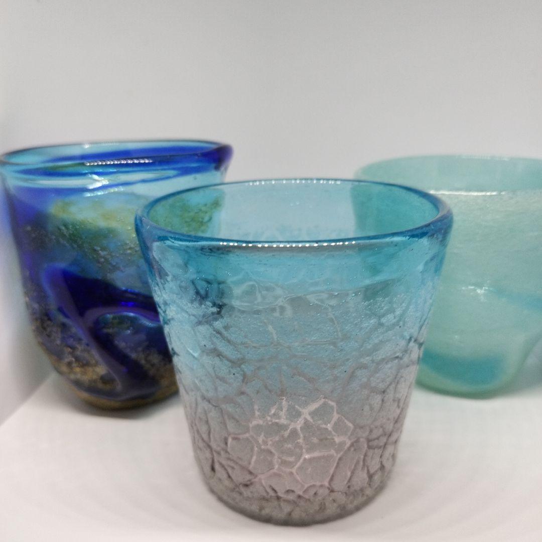 稲嶺盛吉さんのグラス 3点セット 超美品