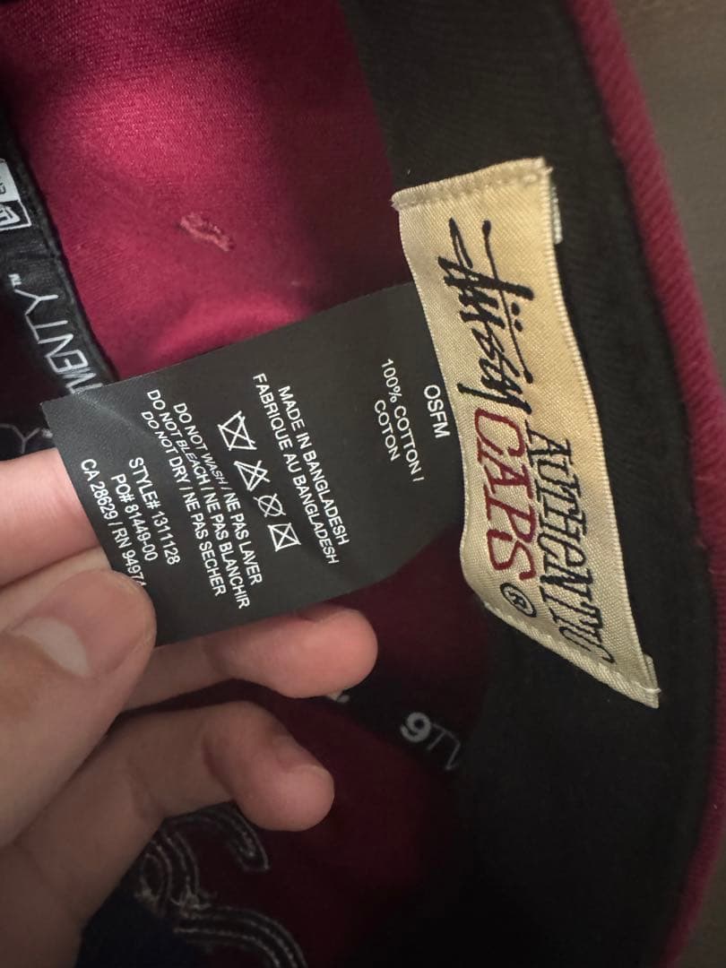 Stussy NEW ERA 9TWENTY SS APPLIQUE キャップ