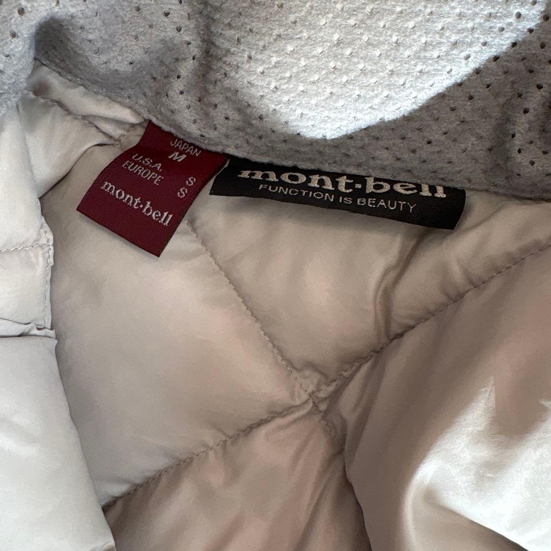 美品 mont-bell ライトアルパインダウンジャケット M ベージュ