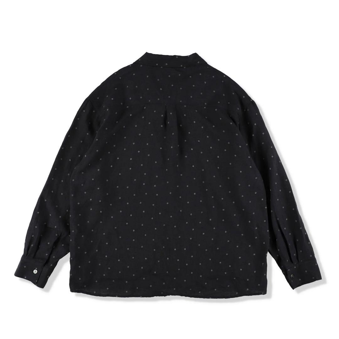 トップス echeveria Linen dot open collar shirts