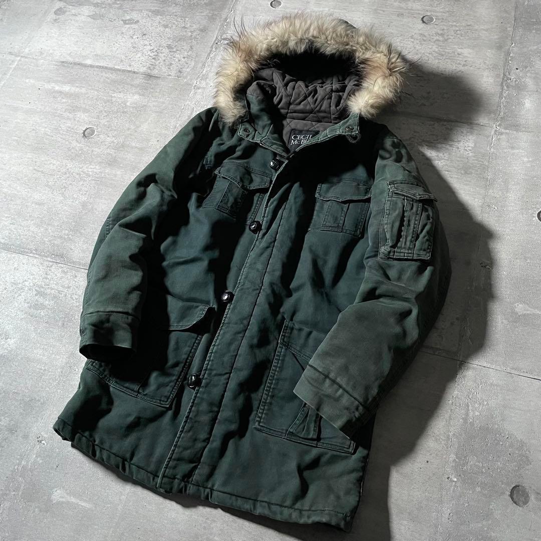 00s ファー付き ミリタリージャケット y2k アーカイブ 平成ギャル パンク