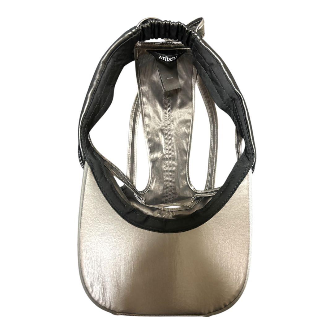 【美品】atiissu 変形レイヤードキャップ グレー Y2K モード 希少