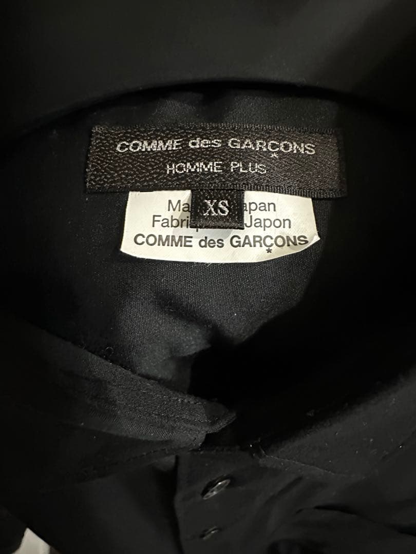 【コムデギャルソン オムプリュス】長袖シャツ/2018AW ホワイトショック期