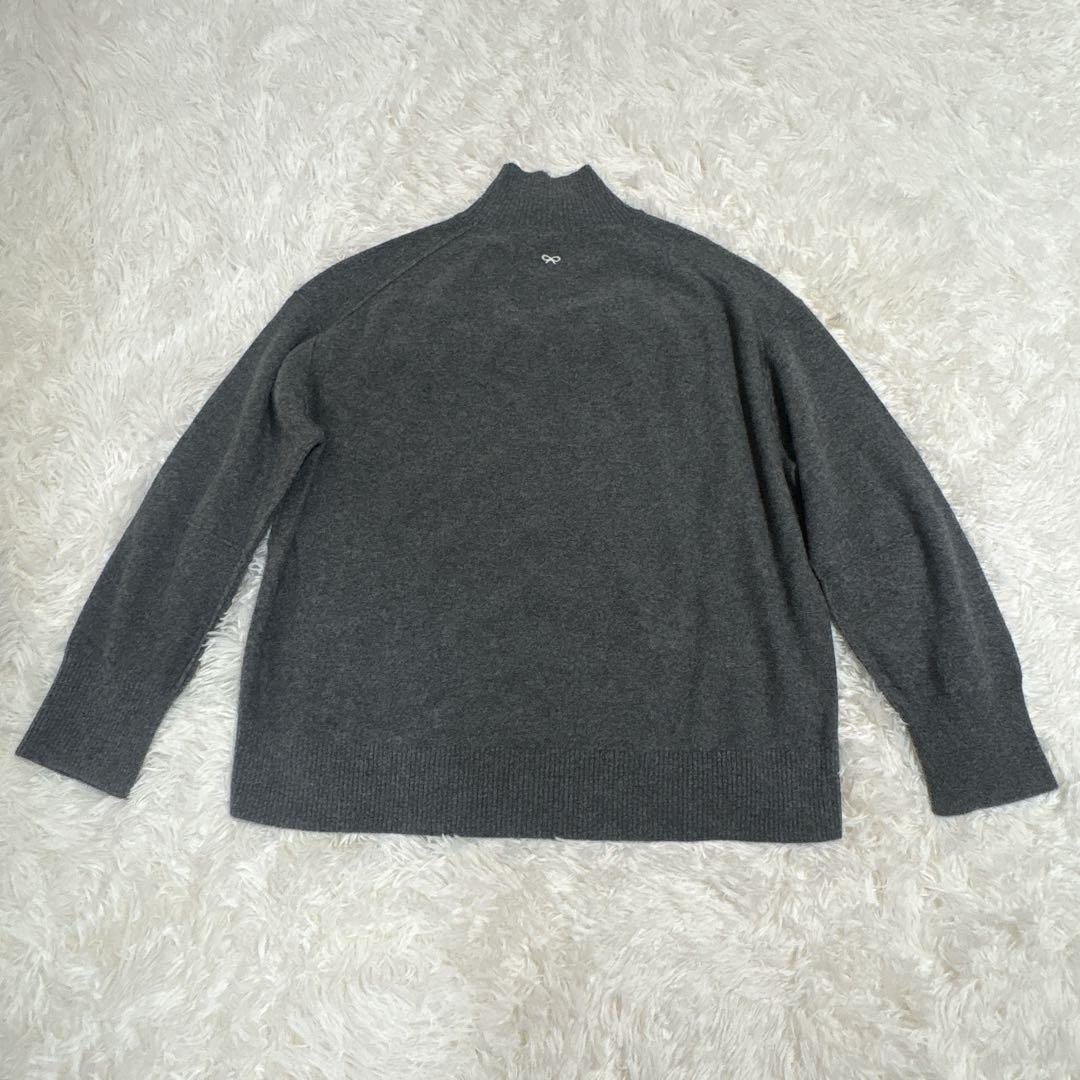 【試着のみ美品】アニヤハインドマーチ　ユニクロ　カシミヤ　ニット　グレー　L