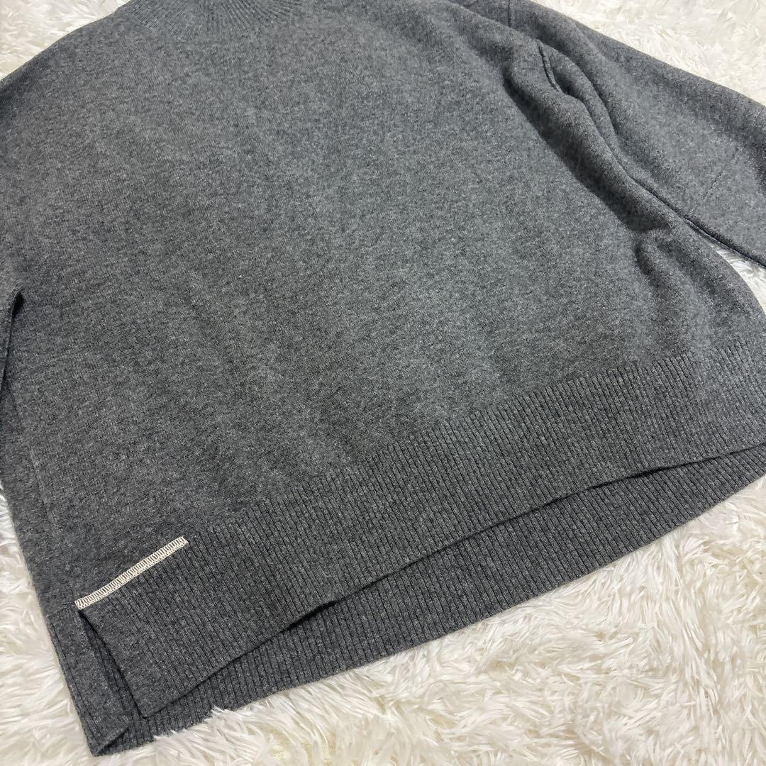 【試着のみ美品】アニヤハインドマーチ　ユニクロ　カシミヤ　ニット　グレー　L