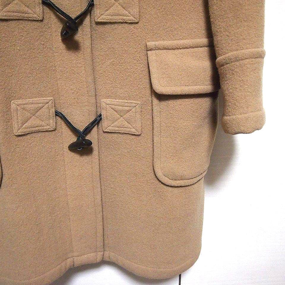 【美品★38】バーバリー ブルーレーベル　ノバチェック　ダッフルコート　キャメル