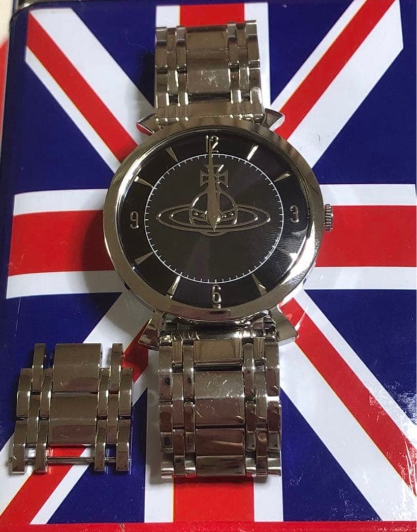 vivienne westwood オーブ柄　ブラックカラー　電池交換済