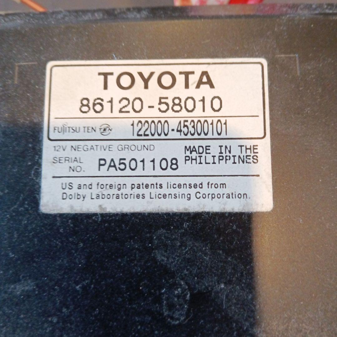 TOYOTA CD・MD・FM・AMオーディオデッキ