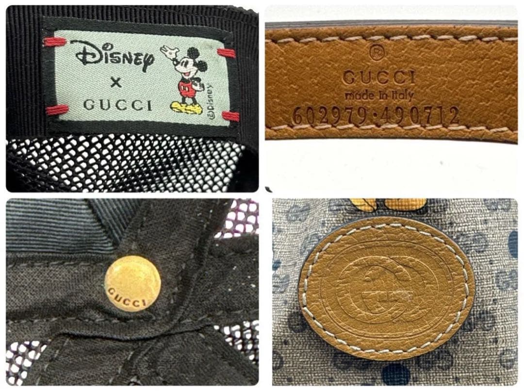 GUCCI グッチ×ミッキーマウス コラボ GGスプリーム 帽子 キャップ