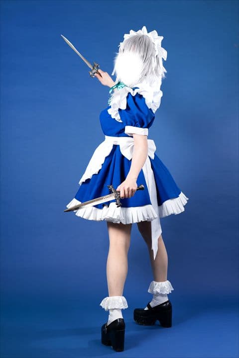 東方Project　十六夜咲夜　コスプレ衣装　ウィッグ付きフルセット