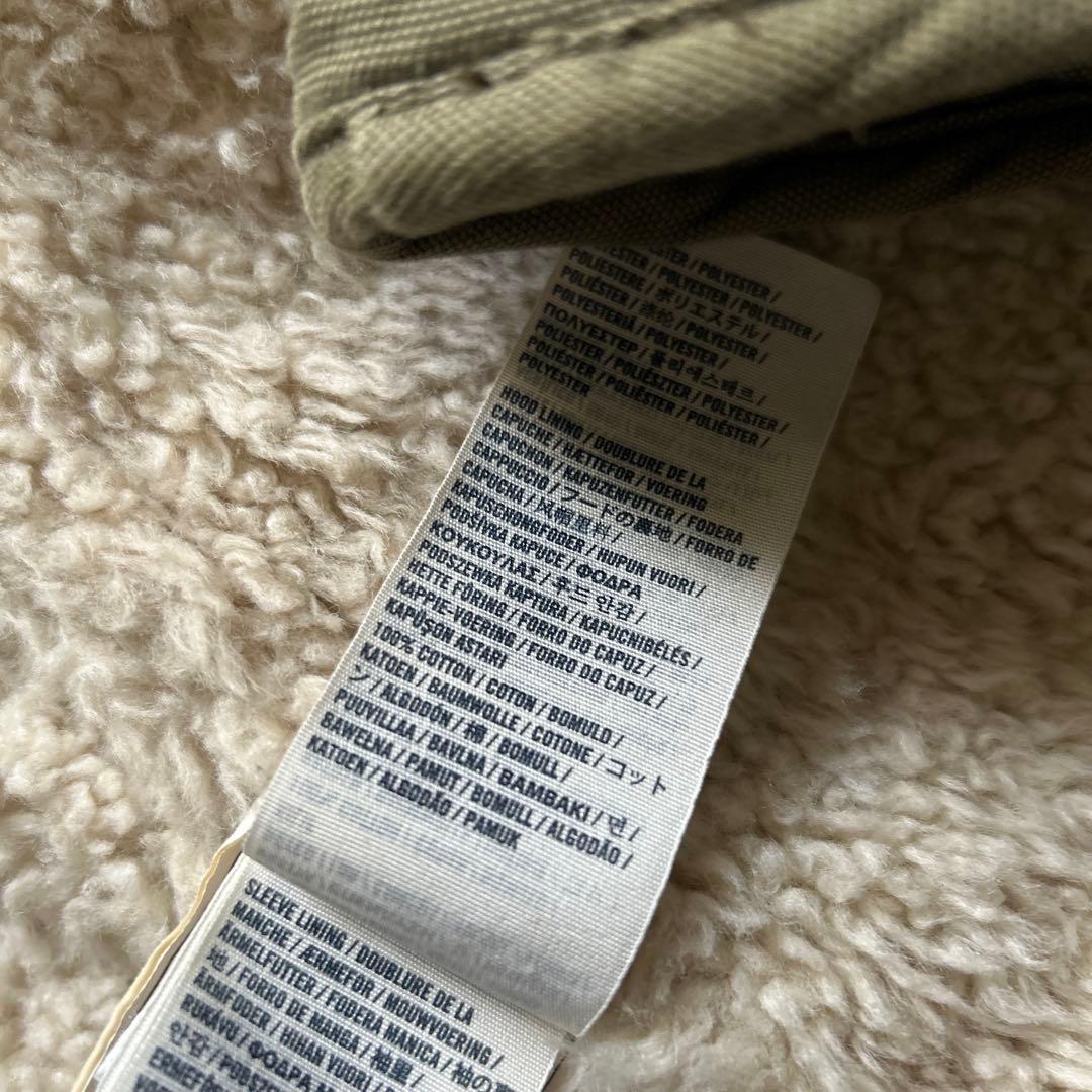 y2k 平成ギャル　ミリタリー　ダメージ加工　ボア　カーキ　ビッグフード