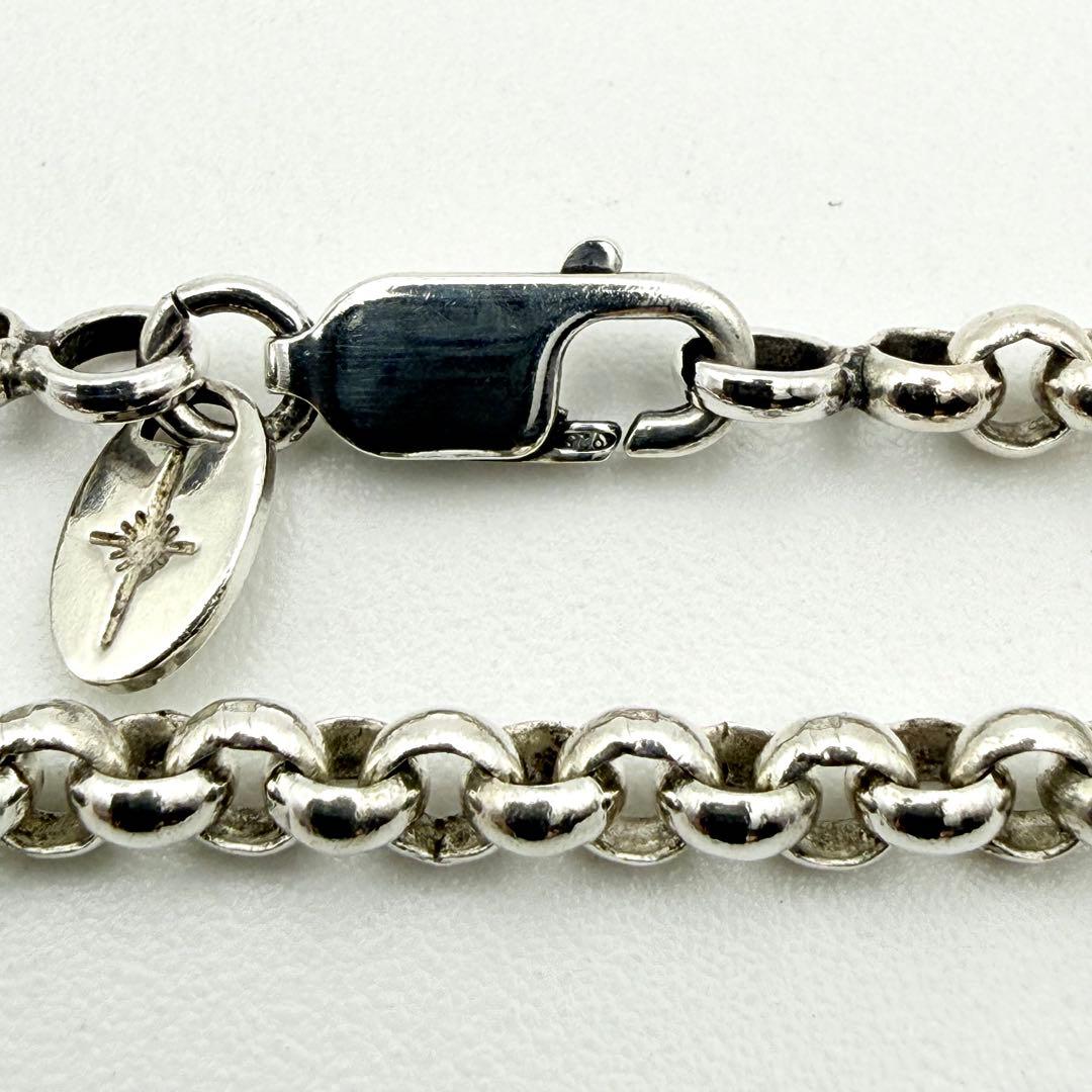 ●【美品】SILVER925 SAAD 甲丸チェーン 3.8mm幅 45cm