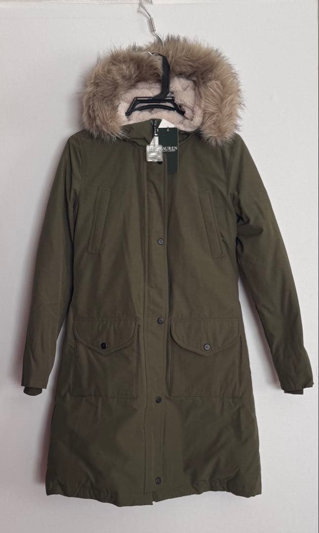 LAUREN ラルフローレン　ダウンジャケット　カーキ　米国購入　新品