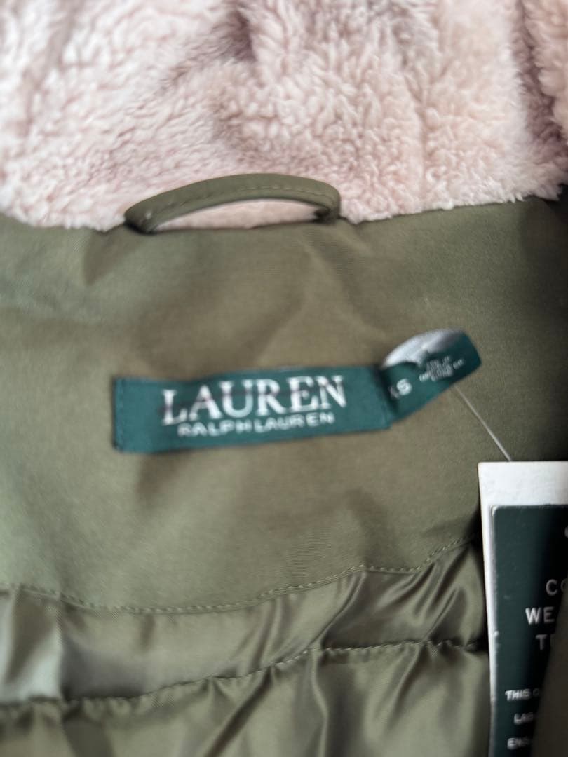 LAUREN ラルフローレン　ダウンジャケット　カーキ　米国購入　新品