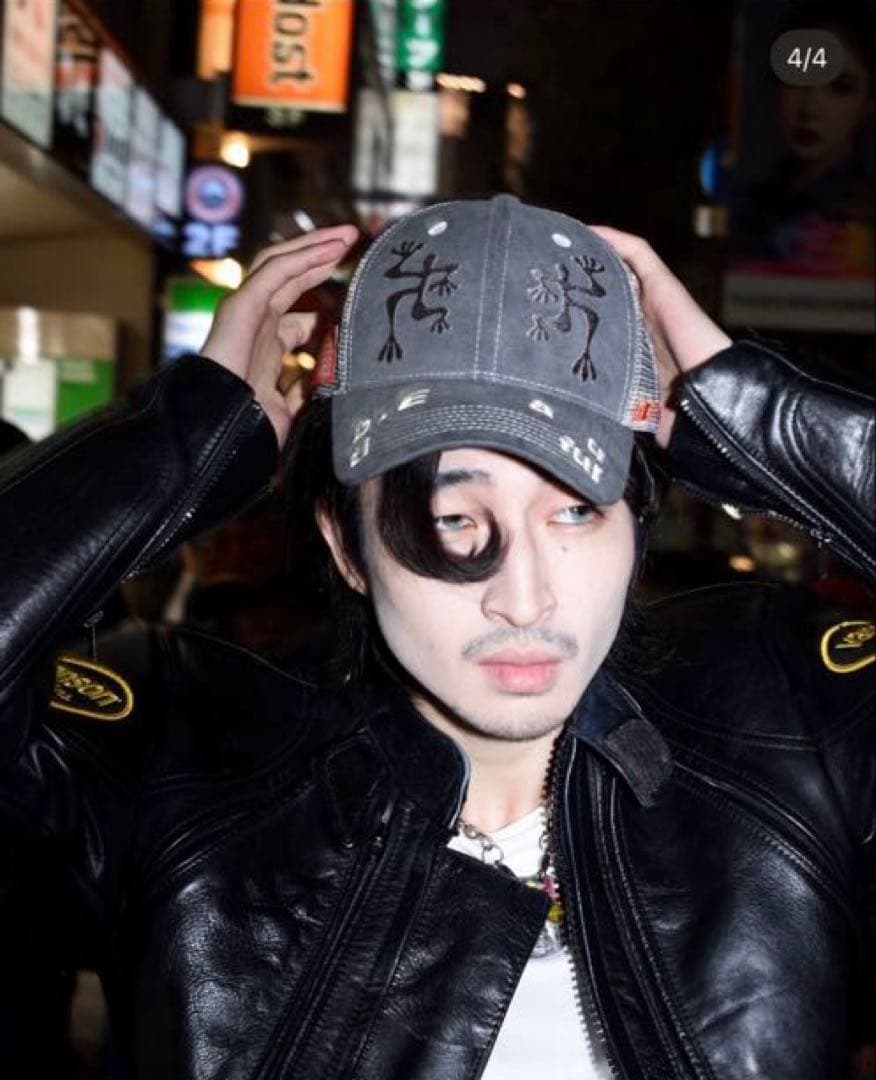 b.Eautiful 非売品 Biyu Friends メッシュキャップ グレー