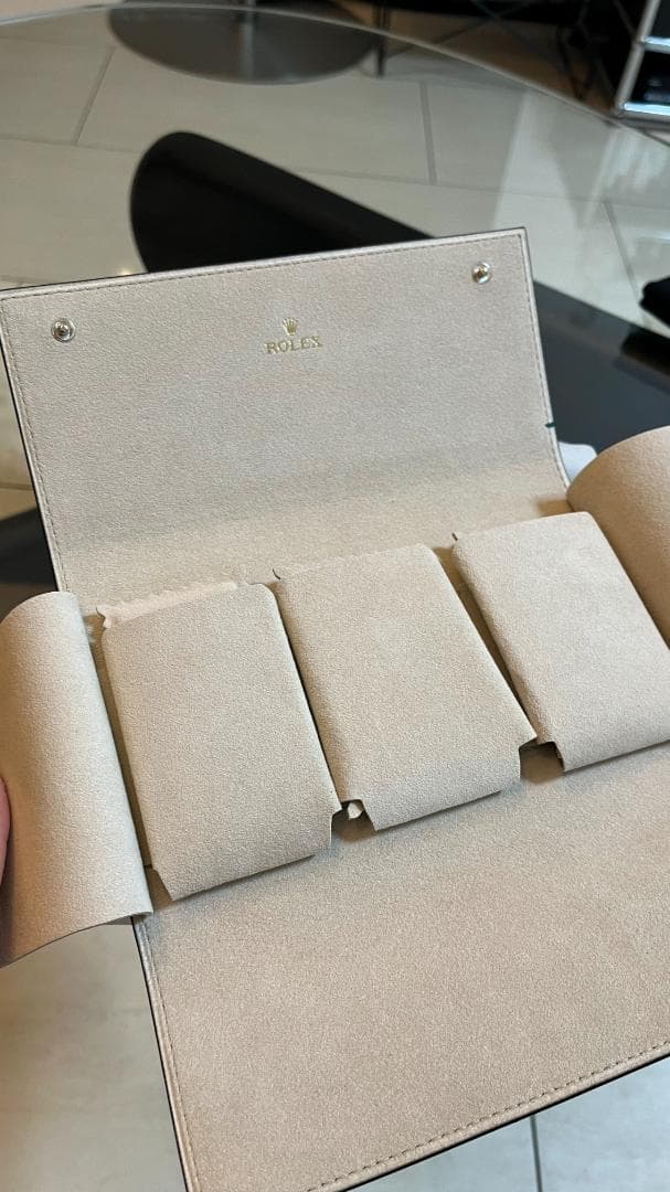 ROLEXロレックス非売品レア　レザー時計ケース　ノベルティ新品未使用　箱付き