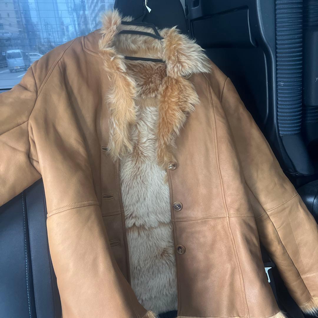 1*m様 D &G羊革レザー ファージャケット　定価498000