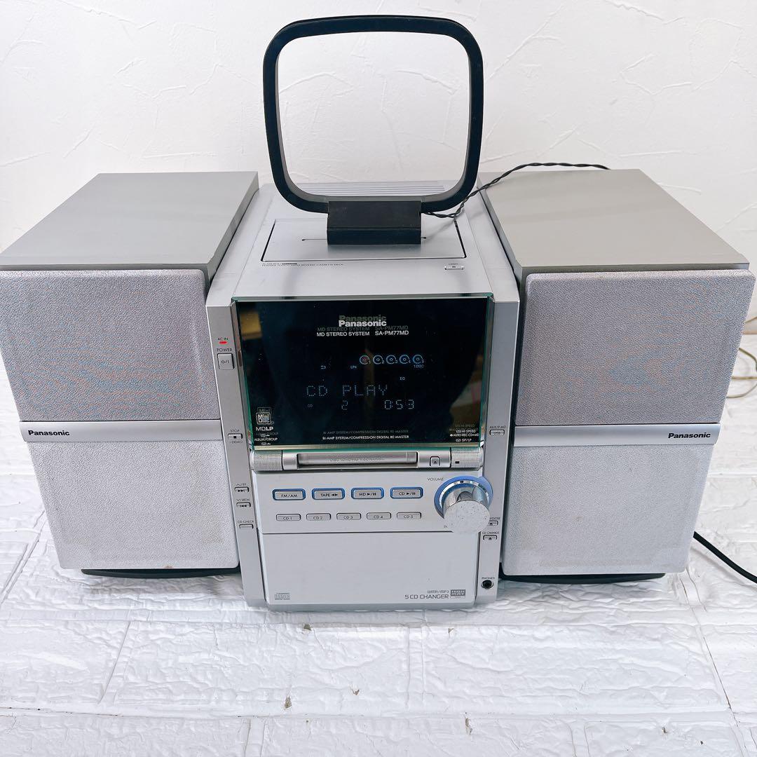Panasonic SA-PM77MD MD/CD/カセットコンポ スピーカー