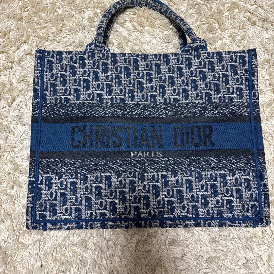 CHRISTIAN DIOR エコバッグ ネイビー