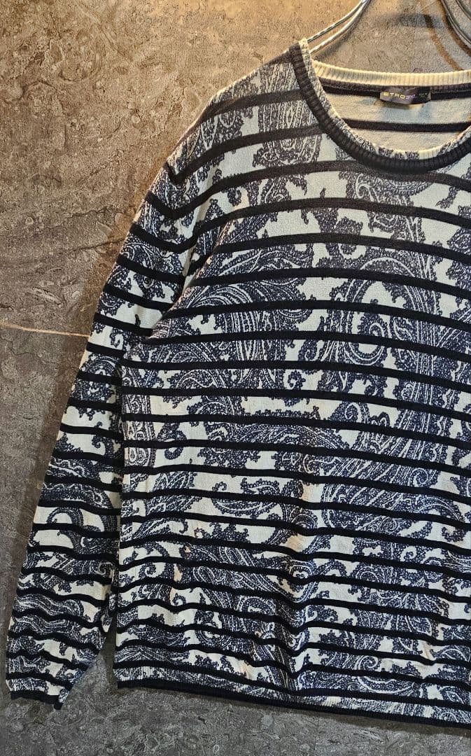 【極美品】 ETRO エトロ イタリア製 ペイズリー柄 長袖シャツ 3XL日本L