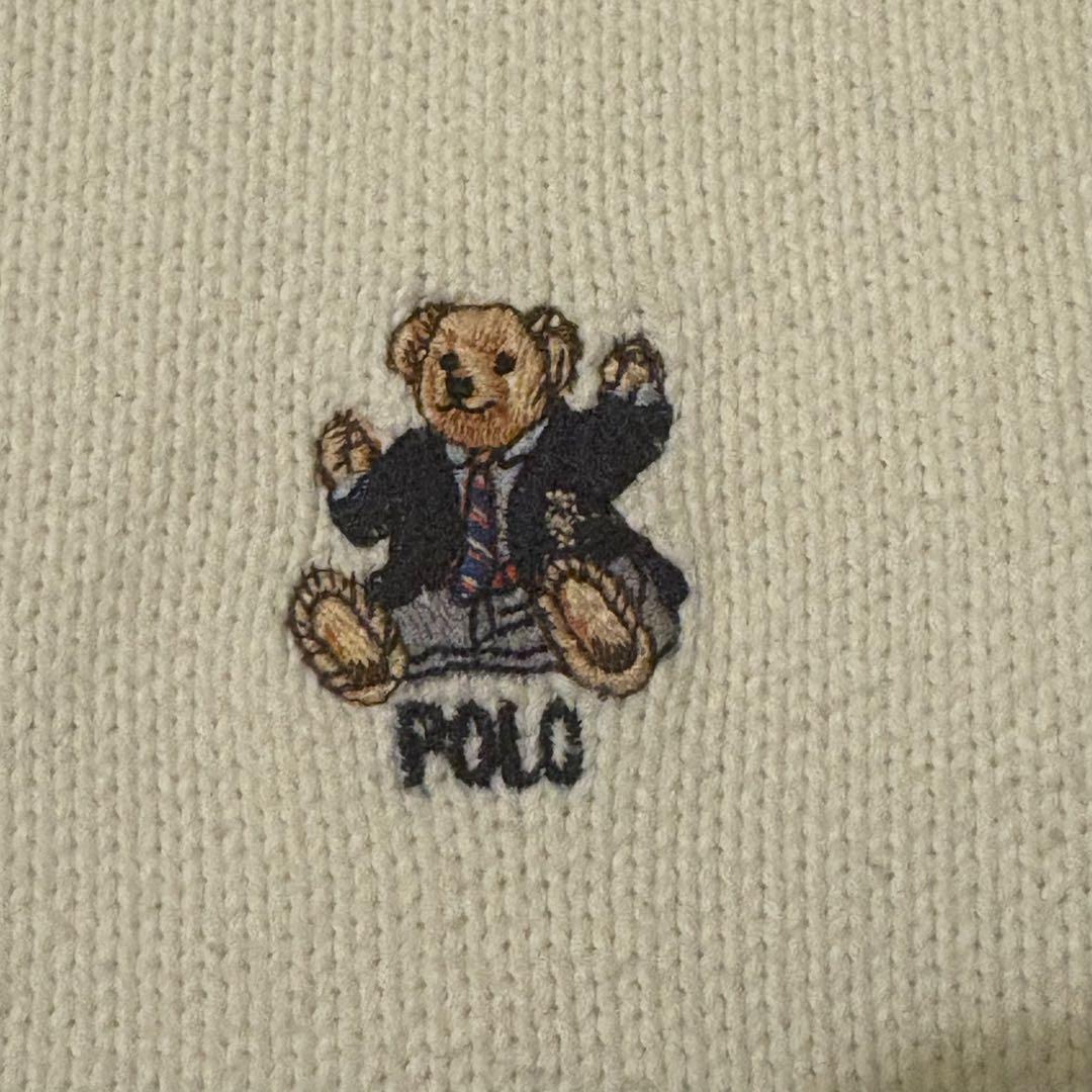 Polo by Ralph Lauren ポロベア 刺繍 コットンニット L