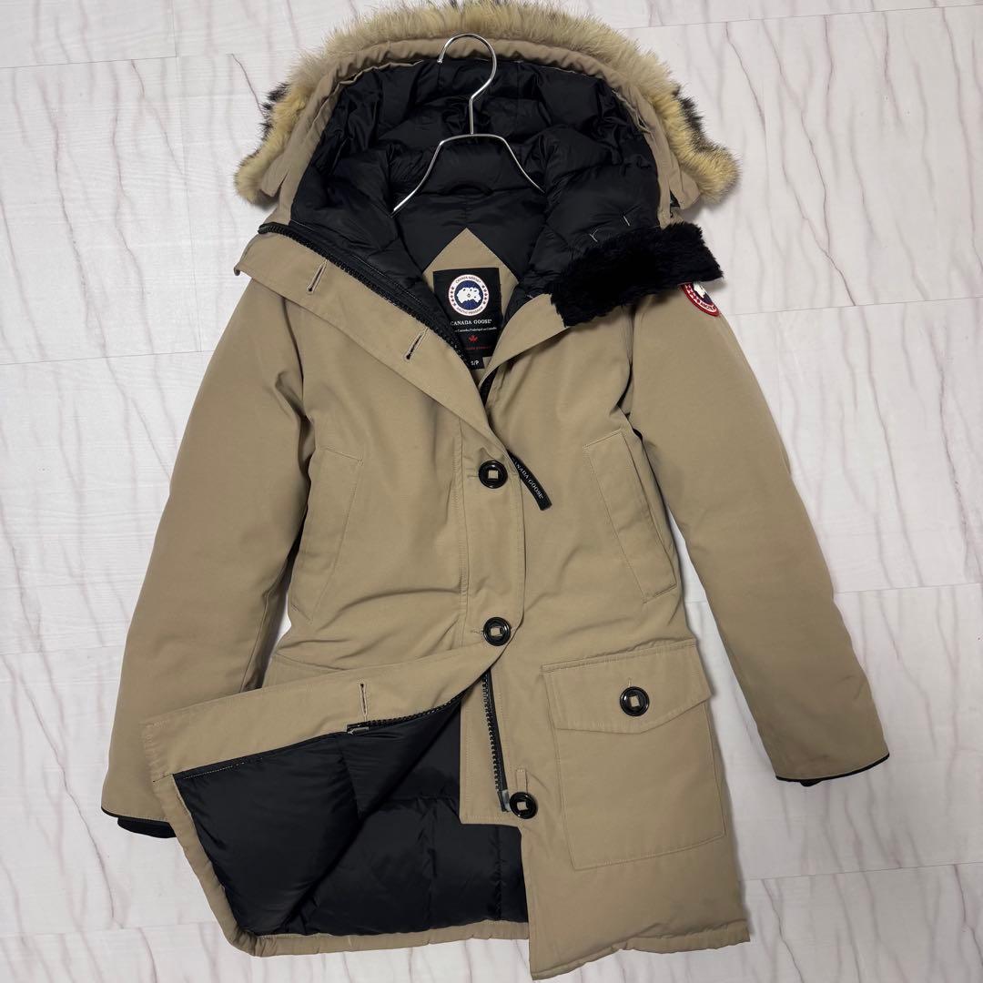 希少色✨TAN カナダグース ブロンテパーカ ファー付き ベージュ M相当