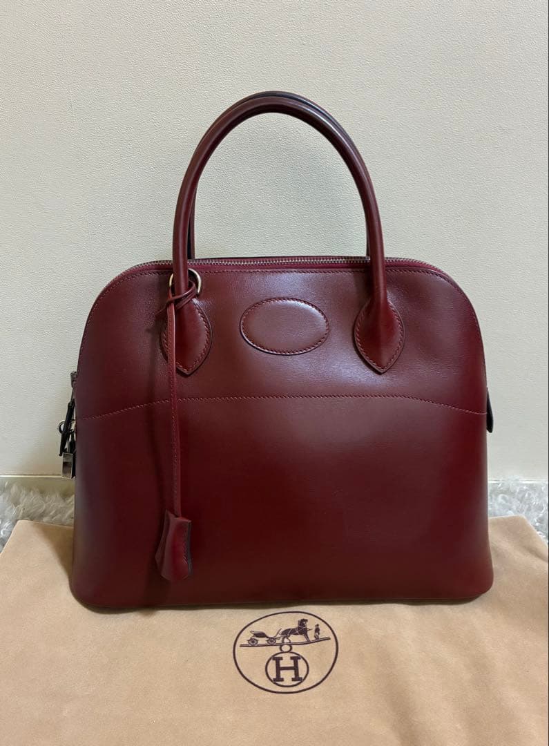 HERMES エルメス ボリード31 カーフ ⬜︎D刻 SV金具 本物正規品