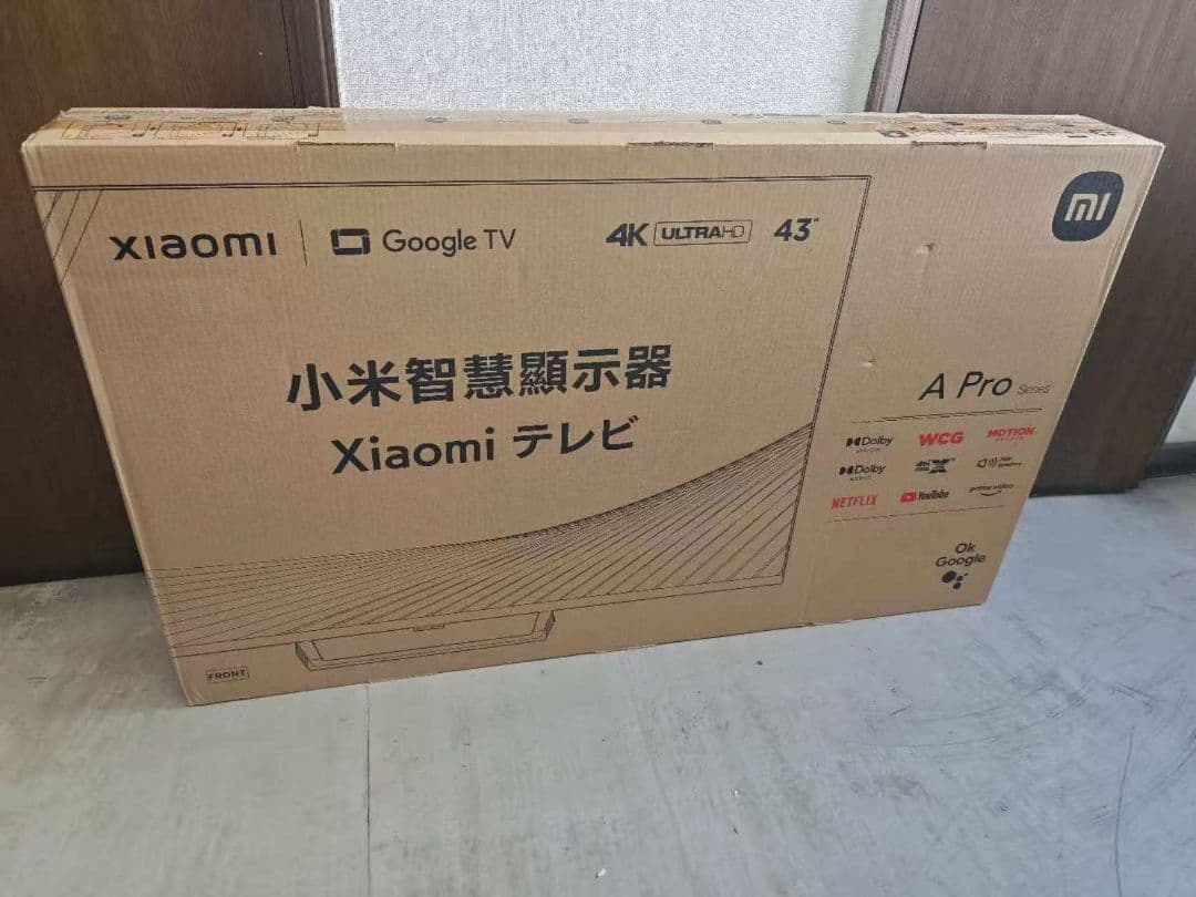 87）未使用Xiaomi A Pro 43インチ 4K テレビ