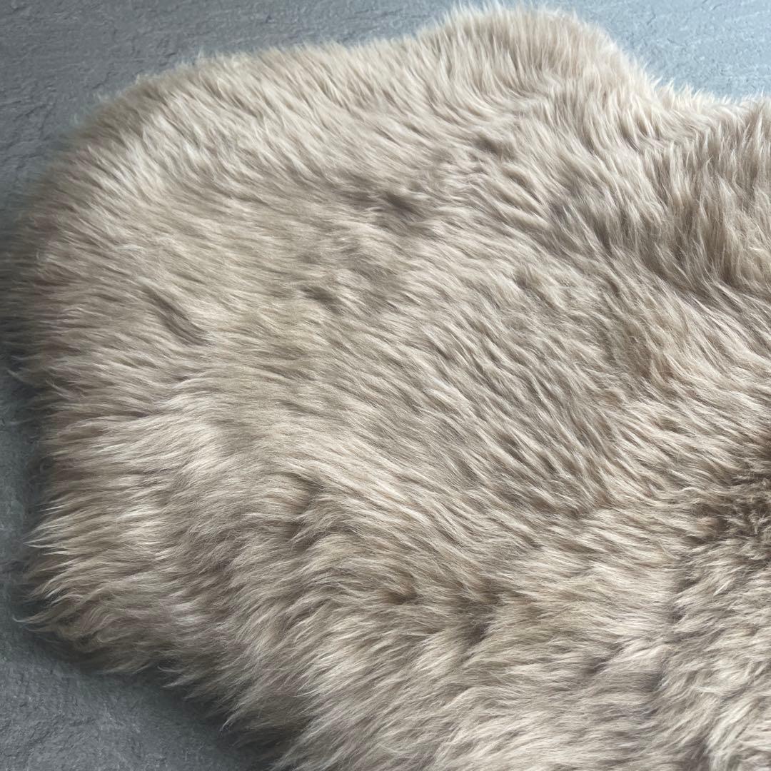 BOMA 長毛ムートンラグ　2匹　ブラウン