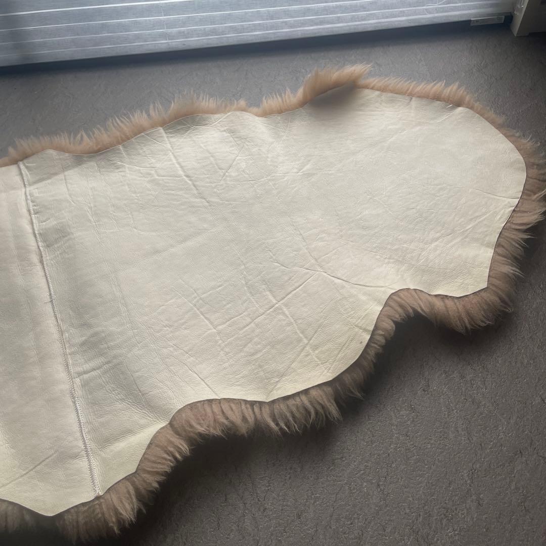 BOMA 長毛ムートンラグ　2匹　ブラウン