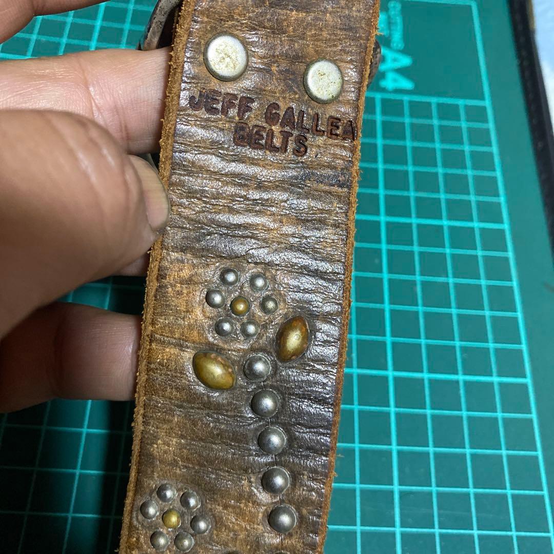 すごく対応　291295 革ベルト　950 エンジン柄　バックル