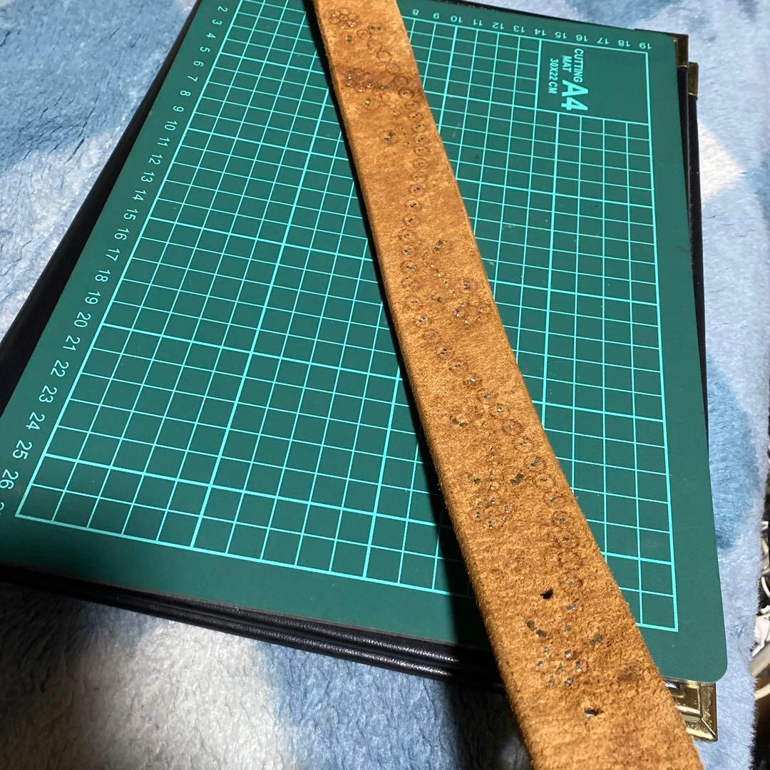 すごく対応　291295 革ベルト　950 エンジン柄　バックル