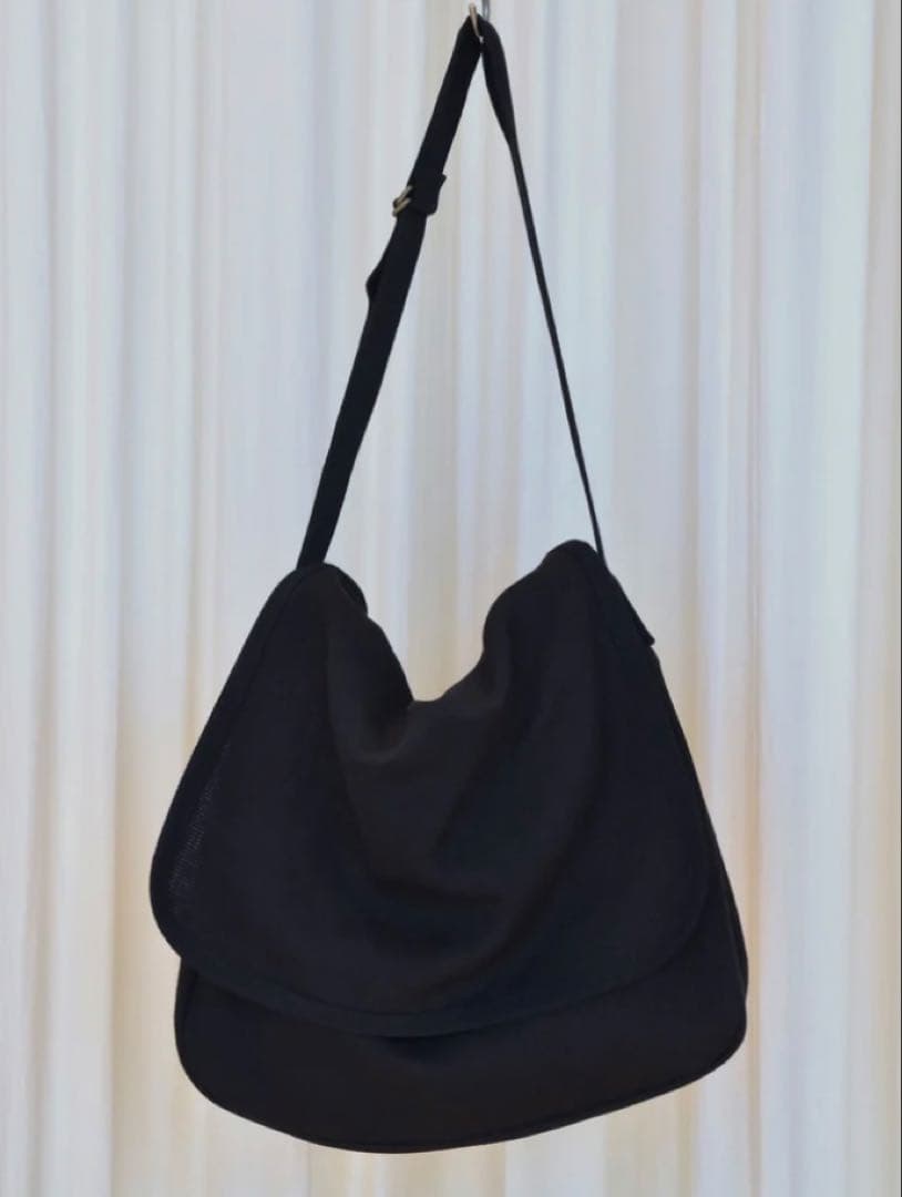 Comoli ヘンプ ダック ショルダー バック , Black