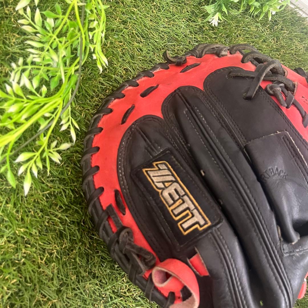 希少・絶版 ZETT ゼット 軟式 一般 キャッチャーミット 矢野 モデル