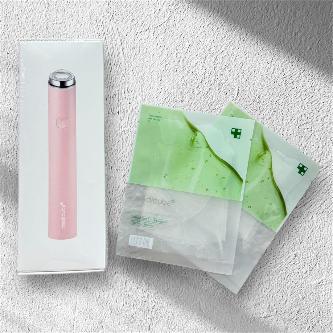 メディキューブ AGE-R ブースタープロミニ ピンク 美顔器 パック2枚付き