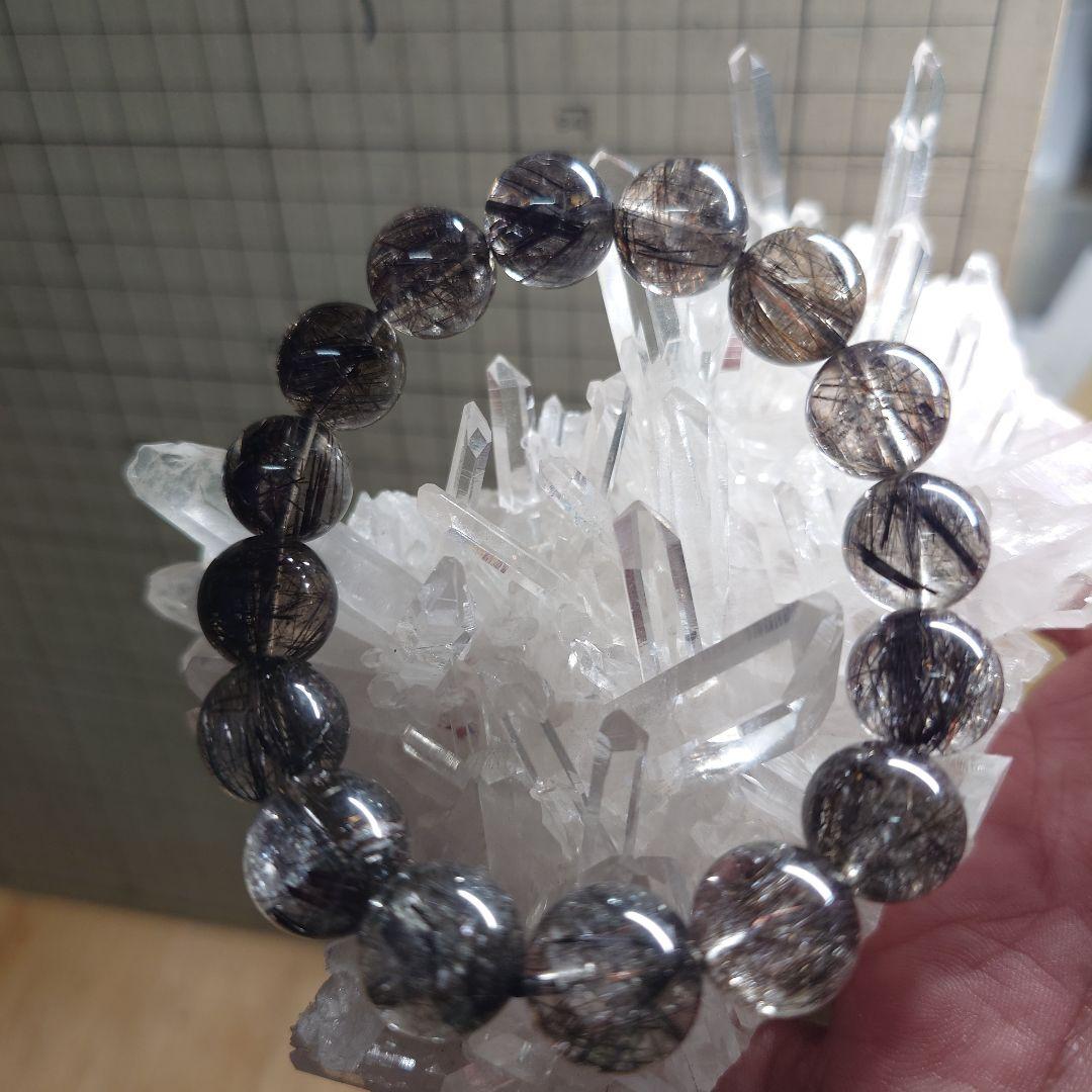 よっともくん様分☆二酸化チタンリアルブラックルチルクォーツ　偽物だと返金します