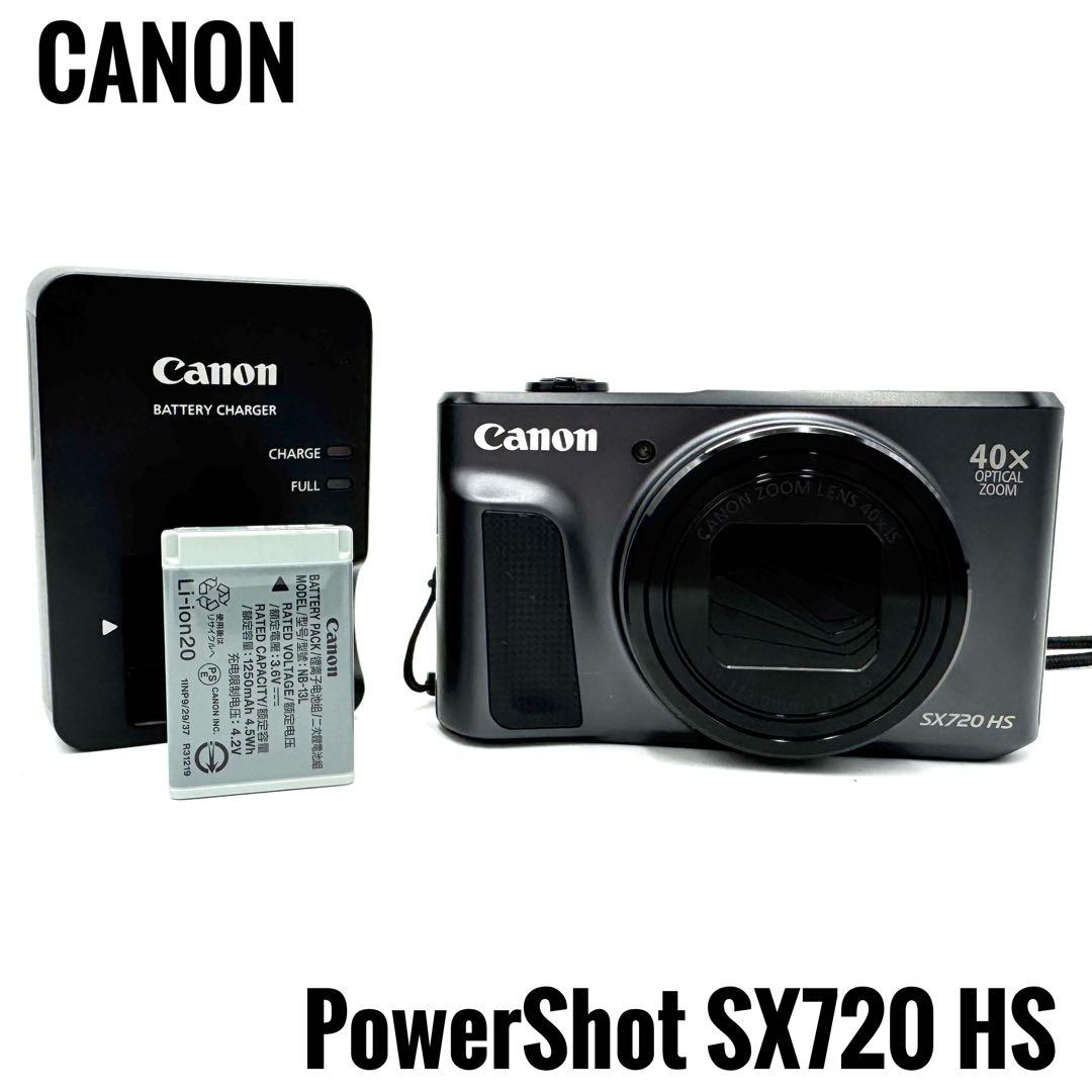 美品 Canon PowerShot SX720 HS ブラック キャノン
