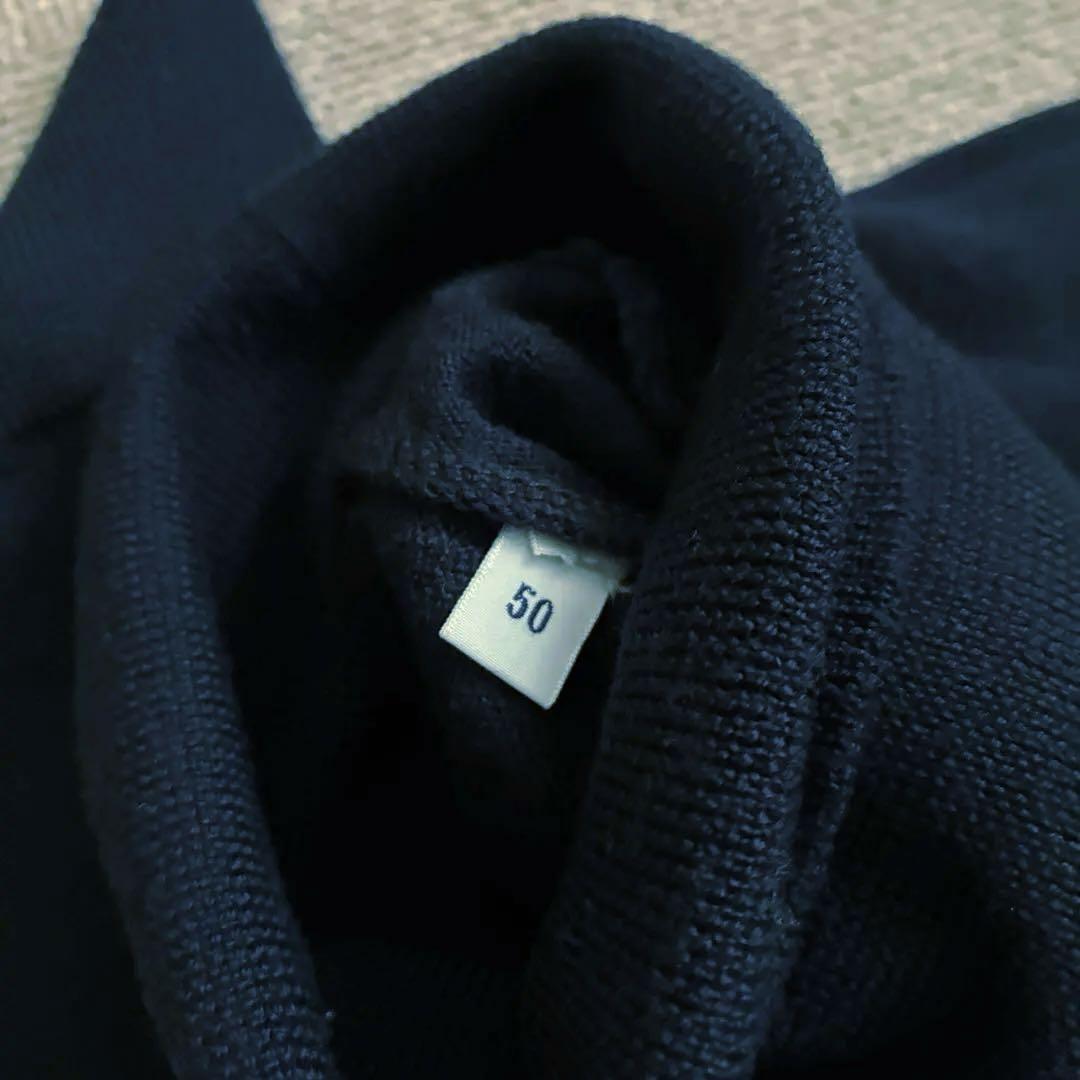 値下げ依頼 BEAMS F メリノウール タートルネックニット 50 イタリア製