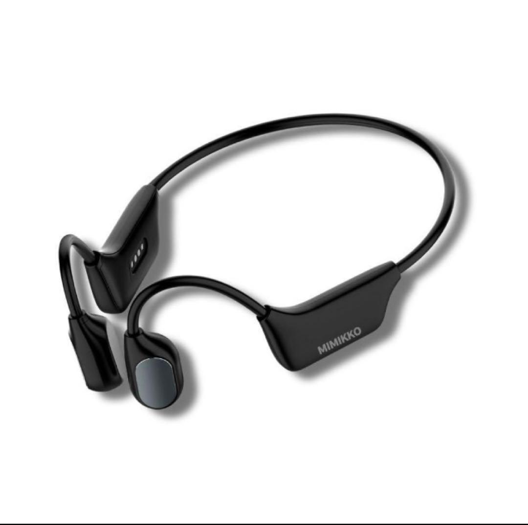 【MIMIKKO 骨伝導 集音器】 骨伝導イヤホン ブラック